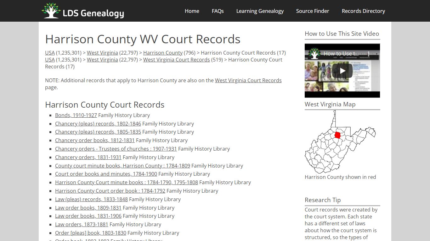 Harrison County WV Court Records